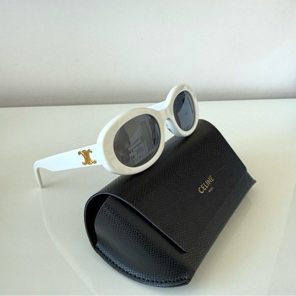 NEW!!! Celine Triomphe White Sunglasses CL40194U 25A Authentic Retail 580$ - Picture 8 of 8